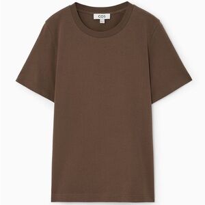 COS Brown Short Sleeve Tee